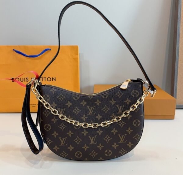 LV/Louis Vuitton Women's Cross-body Bag COOKIE BB Brown Old Flower Canvas Cowhide New M15056
