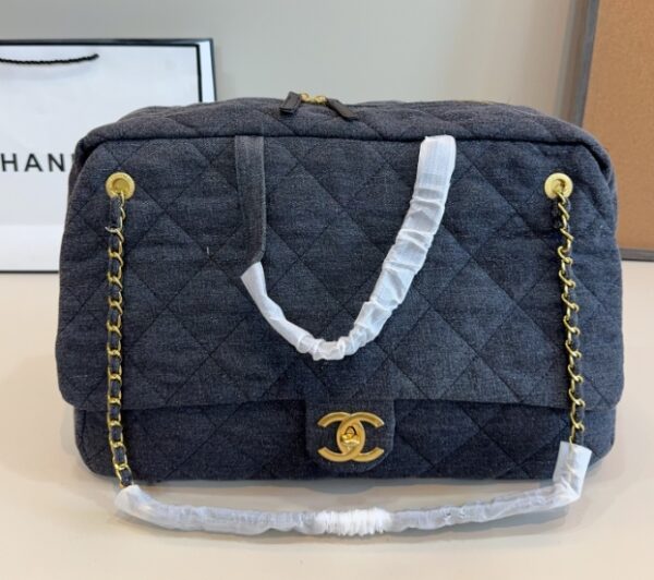 Jeans Lingge airport bag handbag 2024 new large-capacity shoulder bag underarm bag handbag Z393