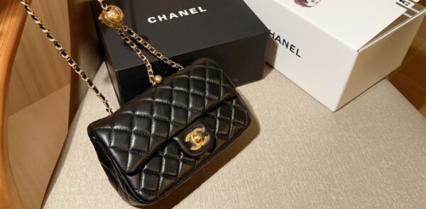 Chanel Classic Golden Ball CF Square Fat Chain Adjustable Crossbody Bag - Image 2