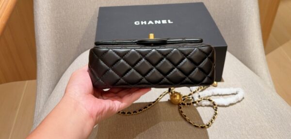 Chanel Classic Golden Ball CF Square Fat Chain Adjustable Crossbody Bag - Image 6