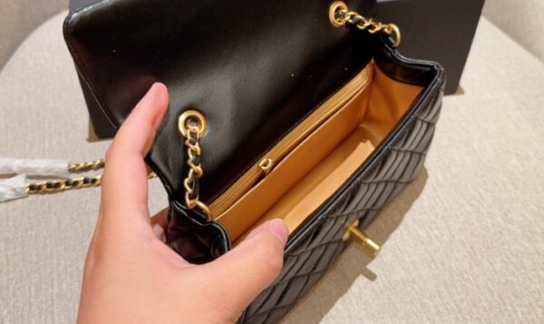 Chanel Classic Golden Ball CF Square Fat Chain Adjustable Crossbody Bag - Image 9