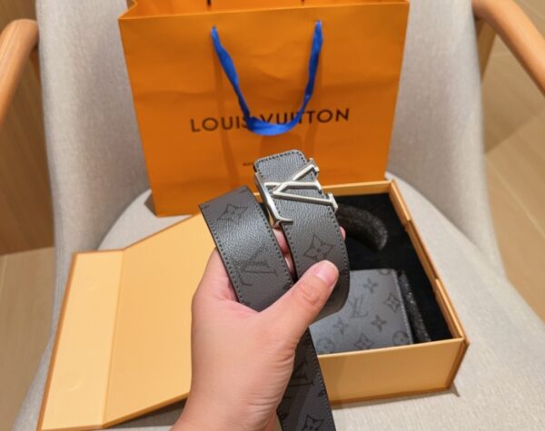 Louis Vuitton short clip wallet+belt - Image 5