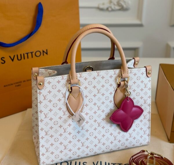 Yiweidian Women's Handheld Tote Bag with Monogram Pattern Fashion Versatile New Style