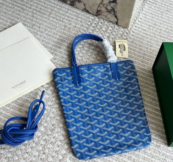 Goyard mini tote canvas tote bag, vegetable basket, crossbody bag, iris purple
