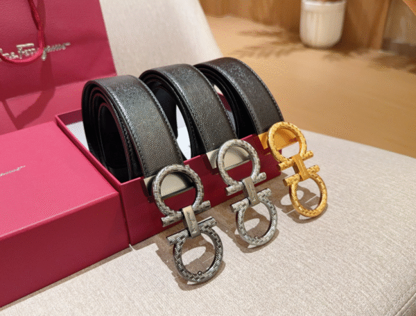 Ferragamo cowhide men's belt and waistband