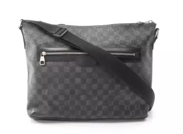 Louis Vuitton men's bag Mick coating/waterproof canvas messenger bag black BRANDOFF