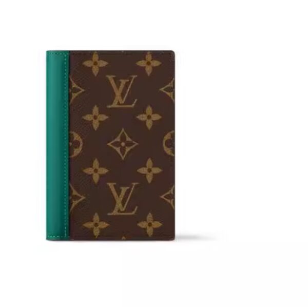 Louis Vuitton Men's Borneo Green Monogram Canvas Passport Bag