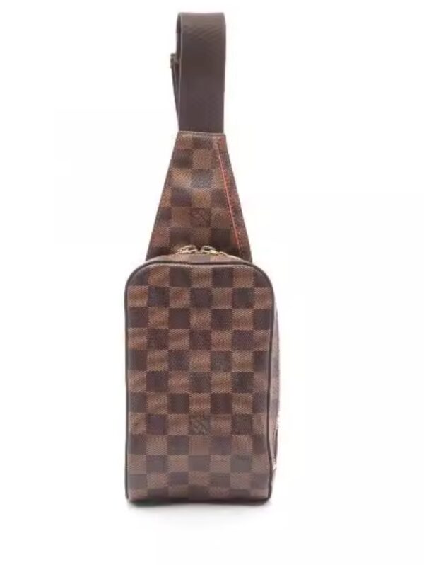 Louis Vuitton men's bag Jeronimos coated/waterproof canvas waist bag brown