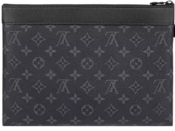 Louis Vuitton women's bag,  Eclipse Pochette, vintage floral pattern handbag, high-end