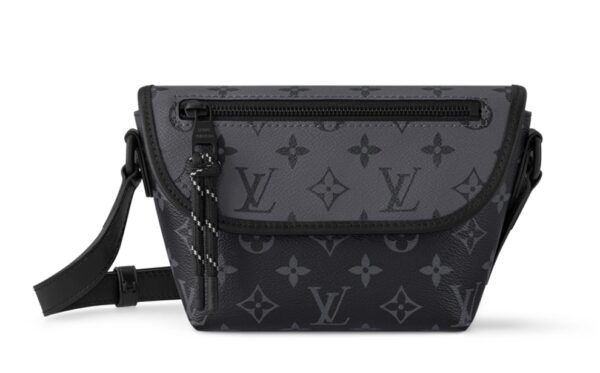 Louis Vuitton Men's Mini Bag Monogram Eclipse Canvas Snap Open New Style