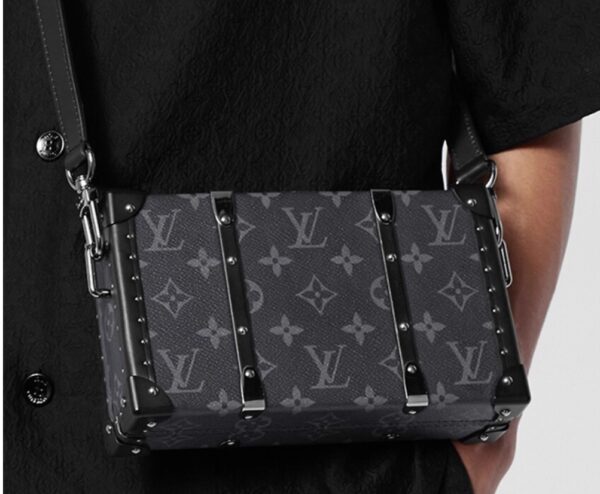 Louis Vuitton men's bag NEO WALLET TRUNK gray floral hard box single shoulder crossbody bag