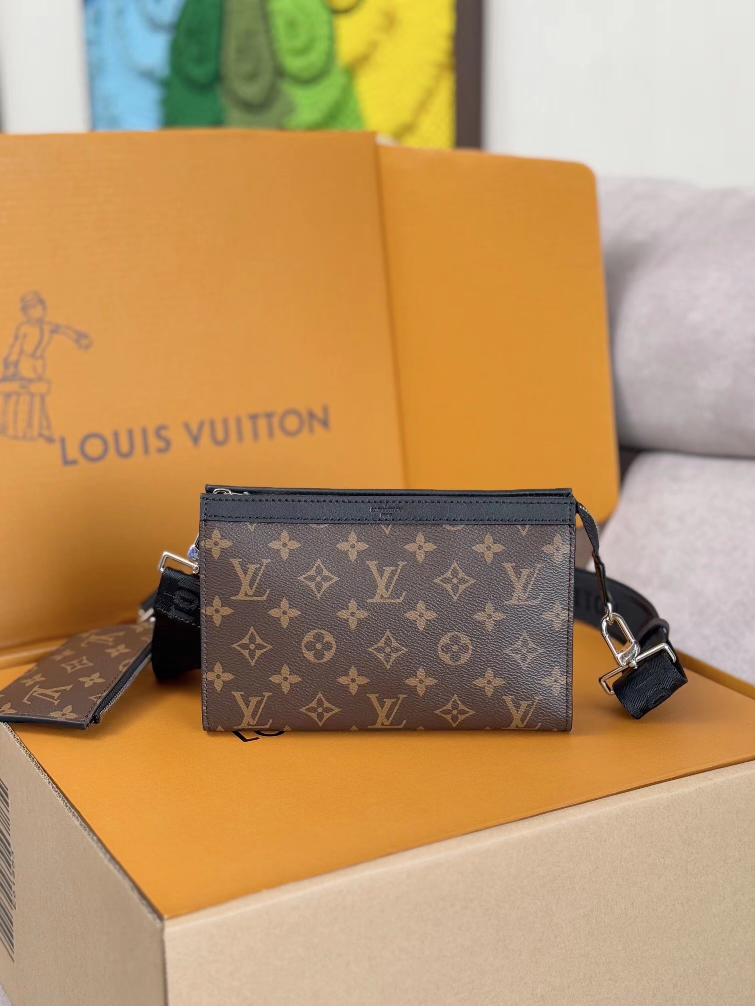 LV Pochette Voyage Monogram Clutch Toiletry Bag